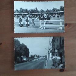 Lot de deux cartes postales anciennes Saumur Cadre Noir cavalerie française