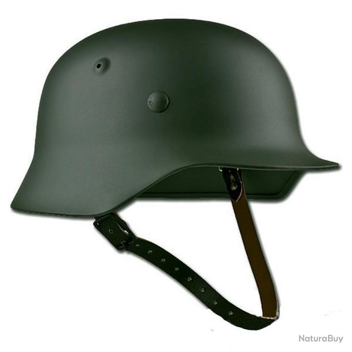 Casque Allemand Seconde Guerre Mondiale Prix CASQUE MILITAIRE ALLEMAND M35 EN METAL VERT OLIVE DE LA SECONDE GUERRE