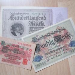 Billets de banque Allemagne (lot/2)
