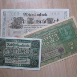 Billets de banque Allemagne (lot/4)