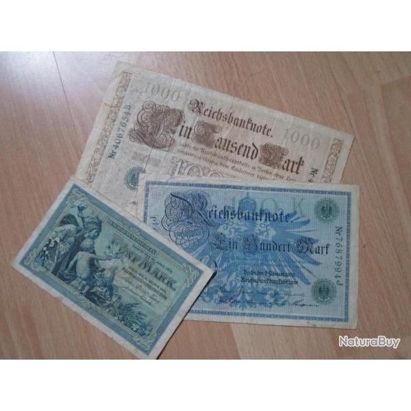 Billets de banque Allemagne (lot/5)