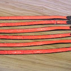 Lot de 6 colliers avec bande réfléchissante orange. L:30mm
