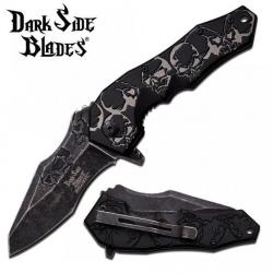 Couteau pliant Darkside Blades 6 skulls