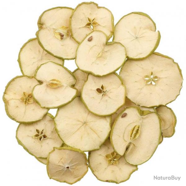Tranches de pommes vertes sches pour la dcoration - 100 grammes
