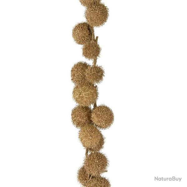 Guirlande de fleurs de platane cuivre - 55 cm