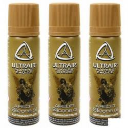 Pack Lot de 3 Huiles de silicone en spray lubrifiant pour réplique Airsoft et Pistolet à bille