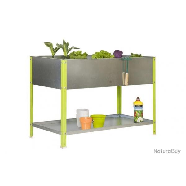 Simon Rack - Jardinire galva/vert 100L avec tagre - UrbanGarden Top 850*900*400 Galva SIMONRACK