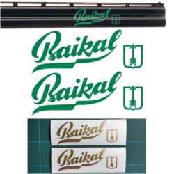 2x BAIKAL Vinyle Autocollant pour canon. 11 couleurs et 3 tailles au choix