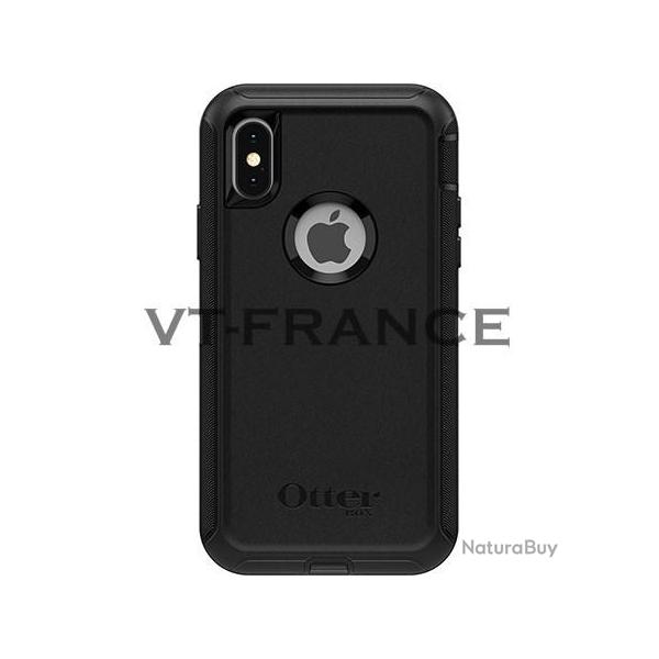 Coque Anti Choc Otterbox Defender pour iPhone, Couleur: Noir, Smartphone: iPhone XS Max