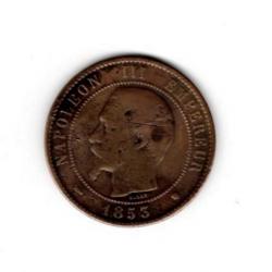 Pièce de Monnaie  France  10 centimes NAPOLEON III 1853 MARSEILLE