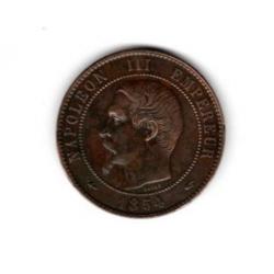 Pièce de Monnaie  France  10 centimes NAPOLEON III 1854 PARIS