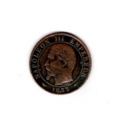 PIECE DE MONNAIE FRANCE  CINQ CENTIMES NAPOLEON III 1853 PARIS
