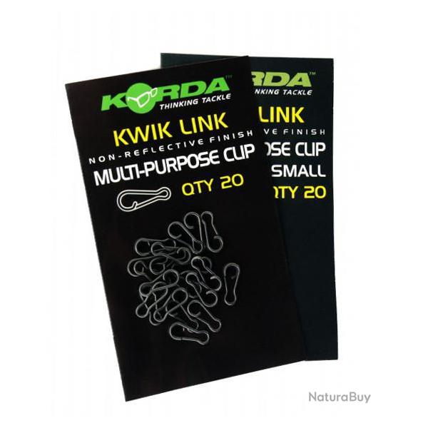 Kwik Link 20 pces Black Korda
