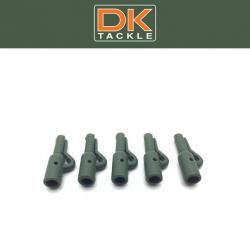 5 Euro safety clips Olive Green Dk Tackle