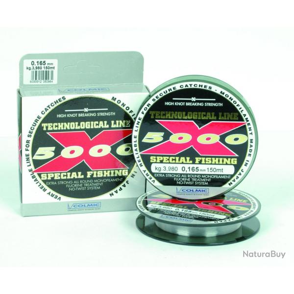 Nylon x-5000 150m Colmic 0.22mm / 7.50kg