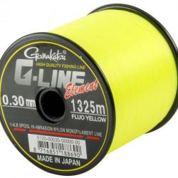 Nylon G-line Element Fluo Yellow Gamakatsu 0.30mm / 6.50kg / 1325m