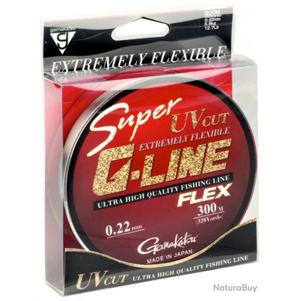 Nylon Super G-line Flex 300m Gamakatsu 0.26mm / 6.05kg