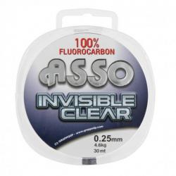 Fluoro "invisible clear" 30m Asso 0.21mm / 3.40kg