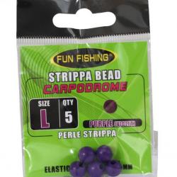 Perle strippa violet 8mm x5 Fun fishing