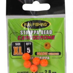 Perle strippa Orange 8mm x5 Fun fishing