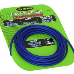 Elastique creux 2,0mm bleu 3m Fun fishing