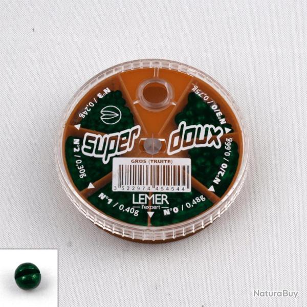 Boite 6 cases Super doux peint en vert (n3/0  3) Lemer