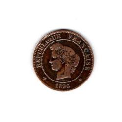 PIECE DE MONNAIE FRANCE  5 CENTIMES CERES 1896 PARIS