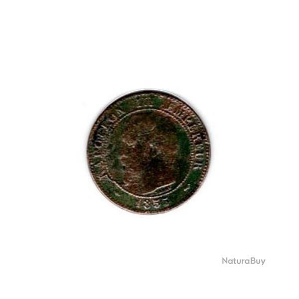 PIECE DE MONNAIE FRANCE  DEUX CENTIMES NAPOLEON III 1855 Paris