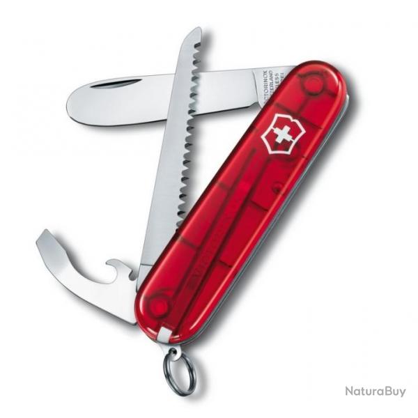 Couteau suisse My First Victorinox, Couleur rouge translucide [Victorinox]