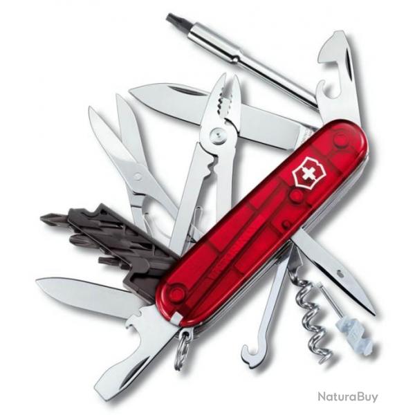 Couteau suisse Cyber Tool M, Couleur rouge translucide [Victorinox]