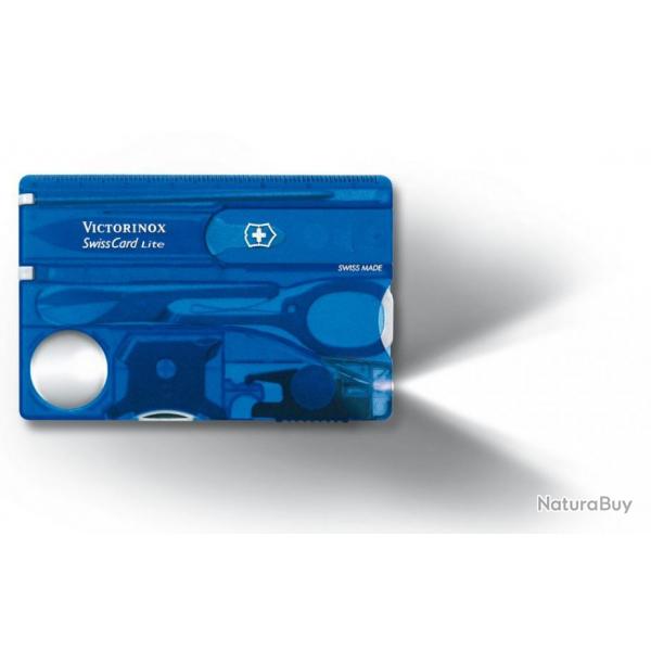 Carte multi-fonctions Swiss Card Lite, Couleur bleu translucide [Victorinox]