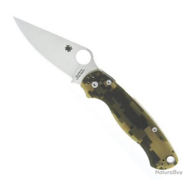Couteau "Para Military 2", Manche camouflage [Spyderco]