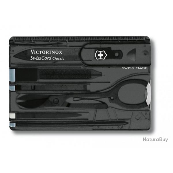 Carte multifonctions Swiss Card, Couleur noir translucide [Victorinox]