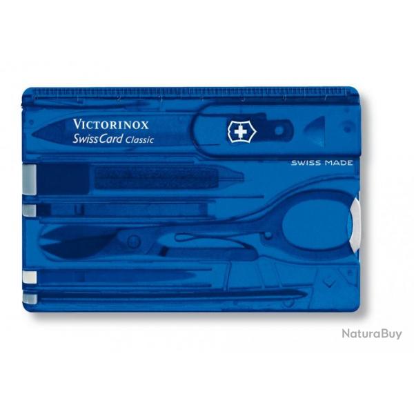 Carte multi-fonctions Swiss Card, Couleur bleu translucide [Victorinox]