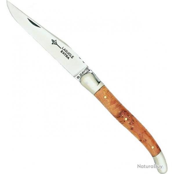 Couteau Laguiole Genvrier 12 cm, Longueur manche 12 cm [Arbalte G. David]