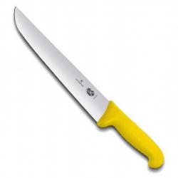 Couteau boucher "Fibrox jaune", Long. lame 18 cm [Victorinox]