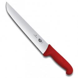Couteau boucher "Fibrox rouge", Long. lame 28 cm [Victorinox]