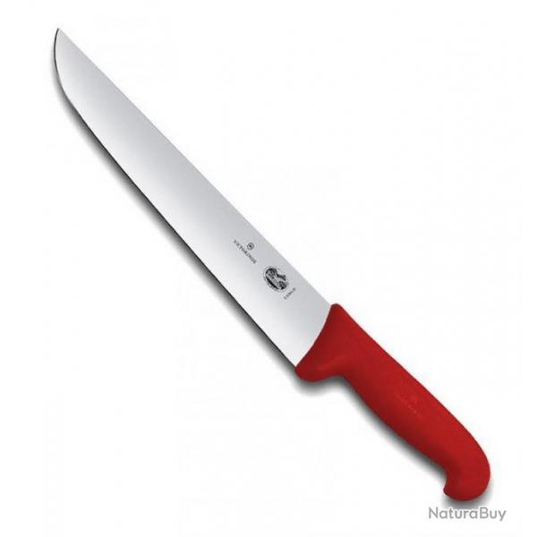 Couteau boucher "Fibrox rouge", Long. lame 28 cm [Victorinox]