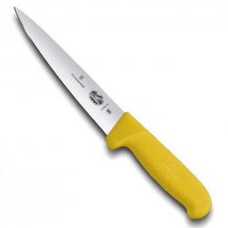 Couteau à désosser/saigner "Fibrox jaune", Long. lame 16 cm [Victorinox]