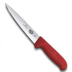 Couteau à désosser/saigner "Fibrox rouge", Long. lame 14 cm [Victorinox]