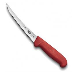 Couteau à désosser "Fibrox rouge" flexible, Long. lame 12 cm [Victorinox]