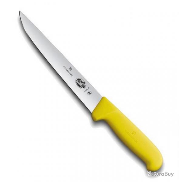 Couteau  saigner/dcouper "Fibrox jaune", Long. lame 20 cm [Victorinox]