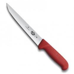 Couteau à saigner/découper "Fibrox rouge", Long. lame 20 cm [Victorinox]