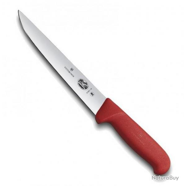 Couteau  saigner/dcouper "Fibrox rouge", Long. lame 20 cm [Victorinox]
