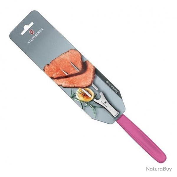 Fourchette dcouper 15 cm (sur carte), Couleur rose [Victorinox]