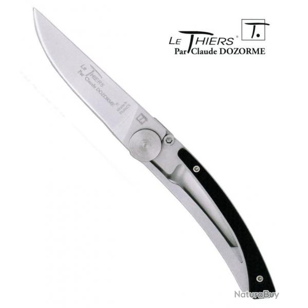 Couteau "Le Thiers" inox 10,5 cm, Manche fibres de carbone [Claude Dozorme]
