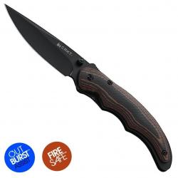 Couteau "ENDORSER" G10 Strié, Lame acier inox noir [CRKT]