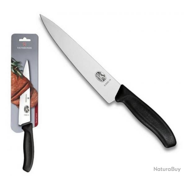 Couteau  dcouper "SwissClassic" 19 cm, Couleur noir [Victorinox]