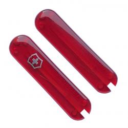 Plaquettes couteau suisse 58 mm, Couleur rouge translucide [Victorinox]