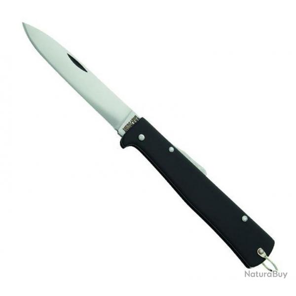 Couteau "Mercator" noir 11 cm, Lame acier inox [Otter]